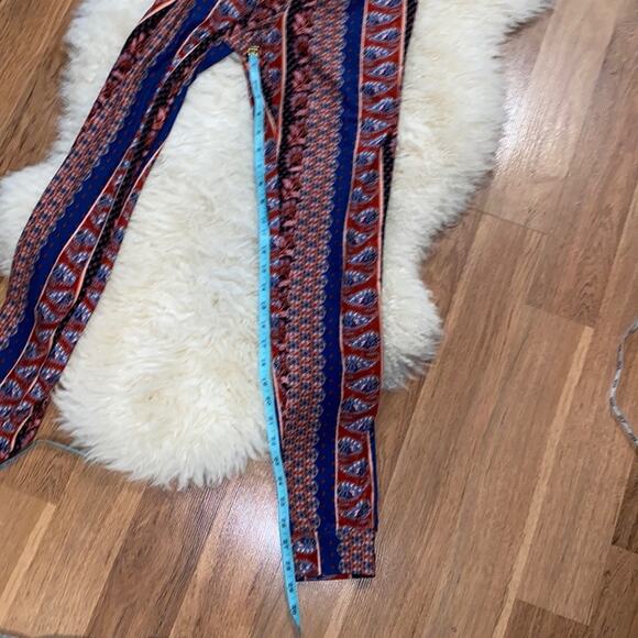 Mudd Sueded Jersey Paperbag Waisted Joggers Tapered Ankle Floral & Paisley EUC - Picture 11 of 12